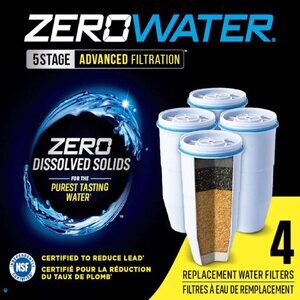 ZeroWater Replacement Water Filters 4 pack